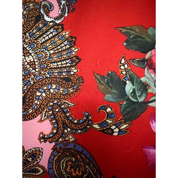 Alexia Admor Black Lace & Floral Scuba Skirt Dress Sleeveless A-Line - Picture 3 of 7